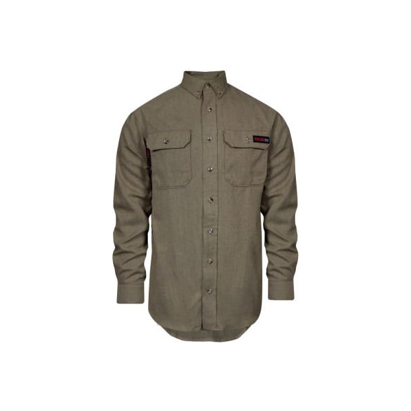 National Safety Apparel TECGEN Select Flame Resistant Work Shirt, XL, Tan, TCG01120222 - main